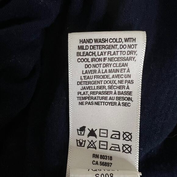 Lucky Brand Womens Peasant Tunic Top XL Blue White Boho Print Viscose 3/4 Sleeve - Picture 7 of 7